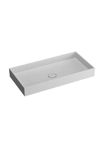 VitrA Memoria M58000001000 Dikdörtgen Çanak Lavabo Beyaz 80 CM