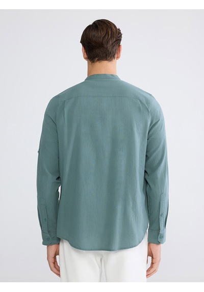 Lcwaıkıkı Classic Yeşil Regular Fit Hakim Yaka Erkek Gömlek Lcwaıkıkı Classic Yeşil Regular Fit Hakim Yaka Erkek Gömlek