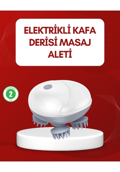 Su - 545 - Geçirmez Elektrikli Kafa Masaj - Edntrend - Cihazı Ipx7 Çok Renkli