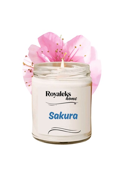Doğal Özel Seri Kokulu Dekoratif Kavanoz Mum 210 Cc - Sakura - Ryl Çok Renkli