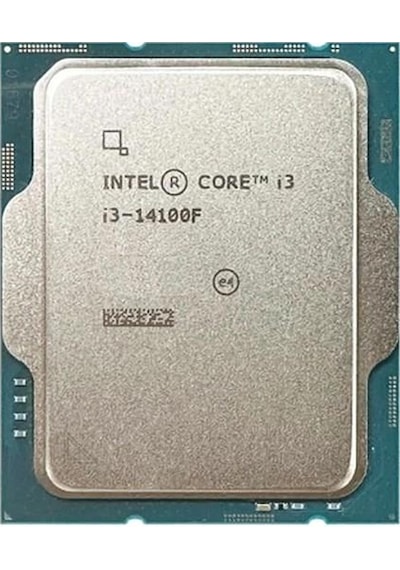 Intel Core İ3 14100f 17mb 4çekirdekli Vga Yok 1700p 58w Kutusuz+fansız