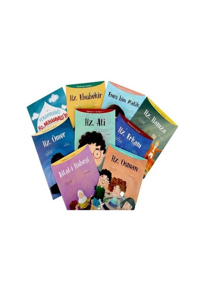 Peygamberimizin Arkadaşları Seti - 9 Kitap Takım - Amine Kevser Karaca - Türkiye Diyanet Vakfı Yayınları