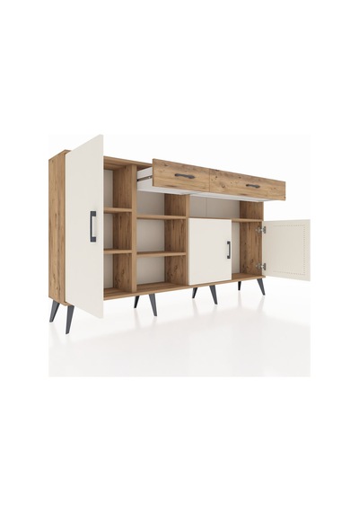 Arges Konsol 5 Raflı 2 Çekmeceli 3 Kapaklı 176x30x99 Çam-aytaşı/çam Aytası/atlas Çam - Atlas Çam Arges Konsol 5 Raflı 2 Çekmeceli 3 Kapaklı 176x30x99 Çam-aytaşı/çam Aytası/atlas Çam - Atlas Çam