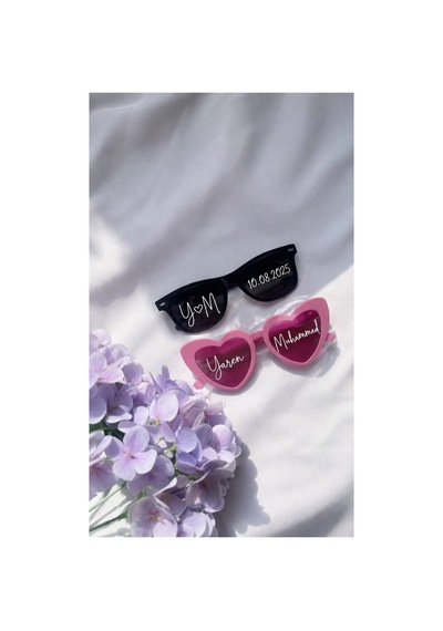Kişileştirilmiş Gelin ,damat ,bride, After, Party Gözlük Pembe