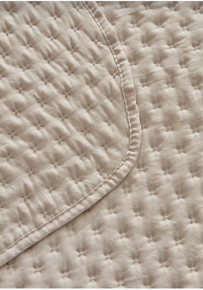 Karaca Home Breeze Soft Çift Kişilik Yatak Örtüsü Takımı Ekru Be