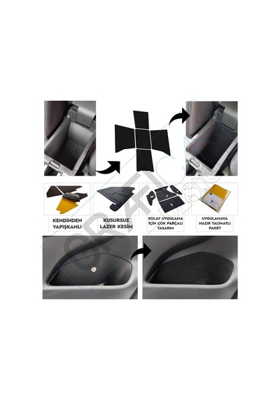 Graficar Design Chery Omoda 5 Konfor Seti Eşya Saklama Cepleri İçin Hazır Kumaş Kaplama Ses Giderici I Zolasyon
