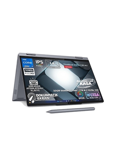 Lenovo ThinkBook 14 G8 IAL G5 IAU 21SQ003BTX-K34 32 GB 2 TB SSD 14" W11P Dizüstü Bilgisayar