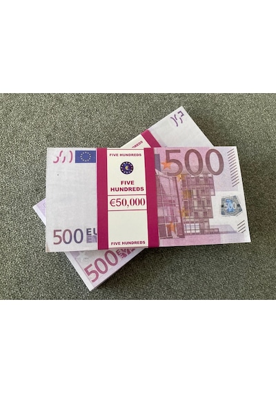 Aykar Yeni 5 Deste 500 Euro Geçersiz Eğlence Oyun Şaka Düğünde Para