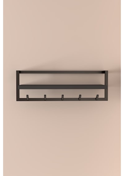 Aju Portmanto Duvar Askılığı Modern Metal Askılık Hol Koridor Mutfak Banyo Havlu Elbise Anahtar Askısıı Antrasit