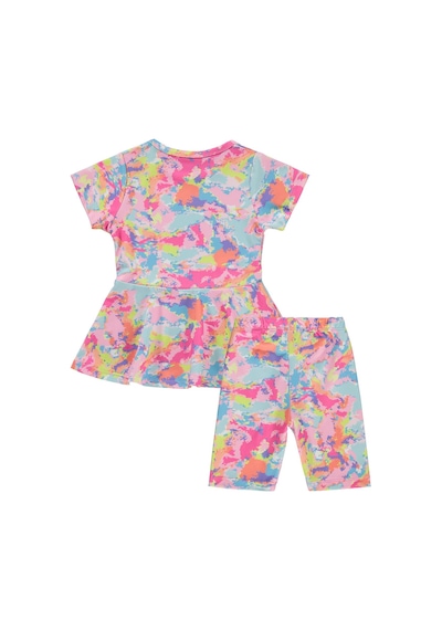 Civil Girls Baskılı 2-12 Yaş Mayo Set - Pudra Batik