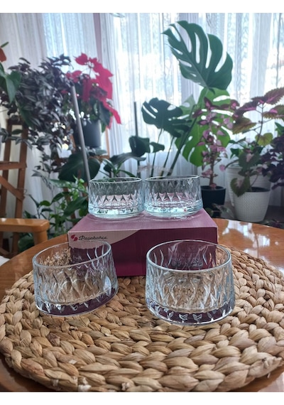 Kase Paşabahçe Leafy Kase - 4 Adet Beyaz