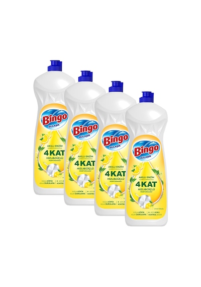 Bingo Bulaşık Deterjanı Limon Kokulu 650ml X 4 Adet