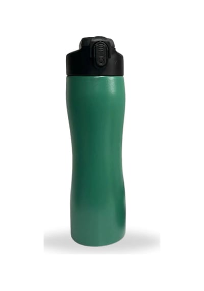 Paslanmaz Çelik Matara Suluk 750 Ml Sporcu Kapak - Yeşil Yeşil