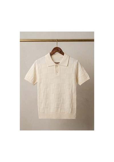 Flex Fashıon Yazlık Polo Yaka 5-12 Yaş Erkek Çocuk Triko Tişört Ekru Ekru - 873462808 Ekru