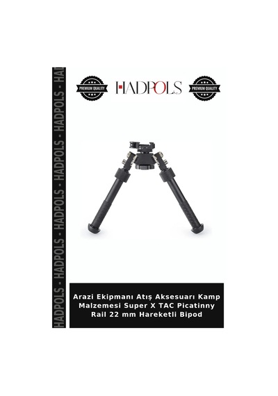Arazi Ekipmanı Atış Aksesuarı Kamp Malzemesi Super X Tac Picatinny Rail 22 Mm Hareketli Bipod