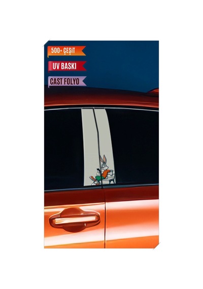 Araç Kapı Direk Kaplama Folyosu Bugs Bunny Desenli Sağ Sol Takım 2 Adet - 22x50 Cm Görsel - 785710887