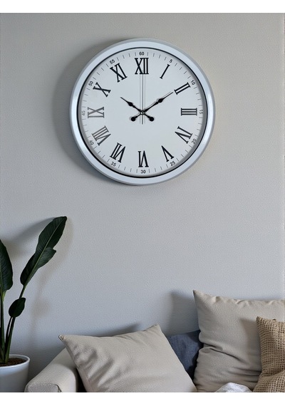 White Prime Roma Rakamlı 40 Cm Metal Duvar Saati Çok Renkli
