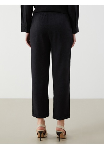 Lcw Modest Siyah Beli Lastikli Kadın Pantolon
