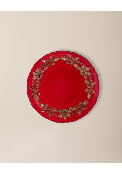 Madame Coco Albero Pasta Tabağı - 21 Cm - Kırmızı Kırmızı