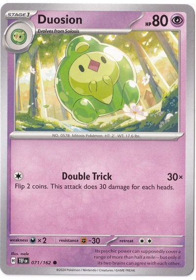 Duosion 071/162 - Temporal Forces - Pokemon Kartı Mint