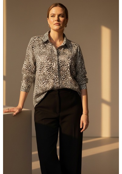 Hanezza Şıklığına Leopar Dokunuşu: Büyük Beden Kadın Pamuklu Viskon Gömlek/tunik Siyah Leo - 517978509 Siyah Leo Hanezza Şıklığına Leopar Dokunuşu: Büyük Beden Kadın Pamuklu Viskon Gömlek/tunik Siyah Leo - 517978509 Siyah Leo