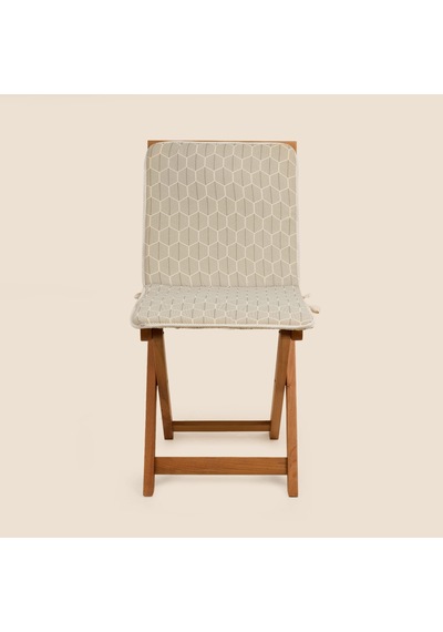 Soft Sırtlı Sandalye Minderi - Ekru - 38x76 Cm Renkli