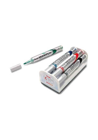 Pentel Maxiflo Tahta Kalemi Set Sünger İle Yuvarlak Uçlu İnce Genel