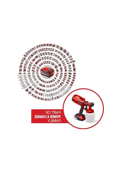 Akülü Sprey Boya Sistemi, 18 V, 650 Ml/dk Püskürtme Kapasitesi, 800 Ml Boya Haznesi