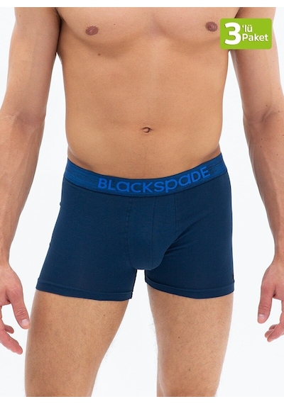 Blackspade Erkek Boxer 3lü Paket Modern Basics 9473 - Gri Lacivert Siyah Lacivert Bel Lastiği Blackspade Erkek Boxer 3lü Paket Modern Basics 9473 - Gri Lacivert Siyah Lacivert Bel Lastiği