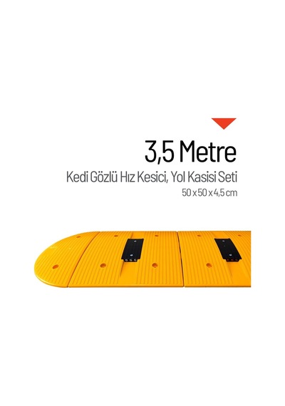 Kedi Gözlü Hız Kesici, Yol Kasisi 3,5 Metre-3464