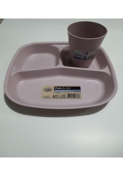 Reis Kahvaltı Tabağı 3 Bölmeli Mama Tabağı Tabldot Ve Bardak