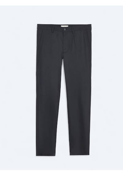 Kip Siyah Düz Dokuma Regular Fit Casual Pantolon Siyah