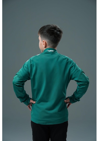 Hummel Line Antrenman Eşofman Üstü Yeşil Çocuk