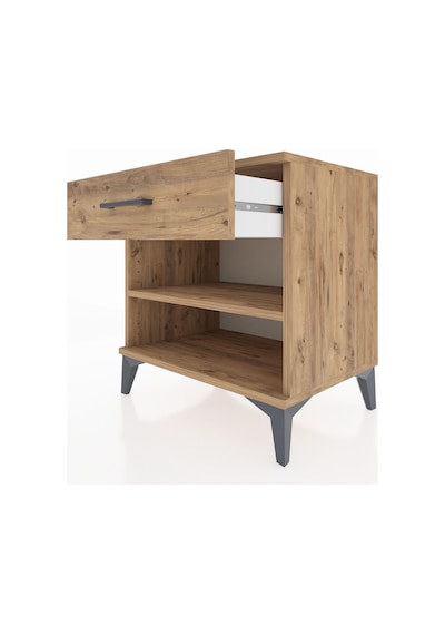 Hyperion Komodin Tek Raflı Tek Çekmeceli 60x44x64 Çam-çam Atlas Çam
