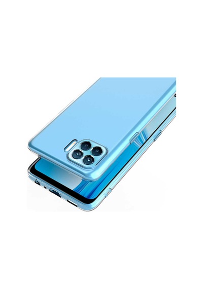 Oppo Reno 4 Lite Kılıf Zore Kamera Korumalı Süper Silikon Kılıf Renksiz