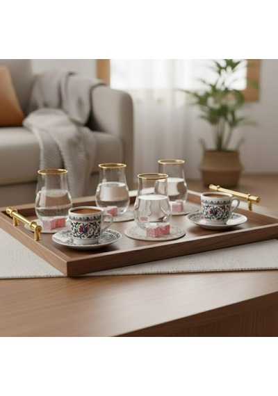Lüks Kahve Yanı Su Bardağı - 6'lı Set - Kristal Kesim Cam Likör Bardağı - Ayaklı Şık Sunum Bardağı - Kahve Yanı İkramlığı 60 Ml Çok Renkli
