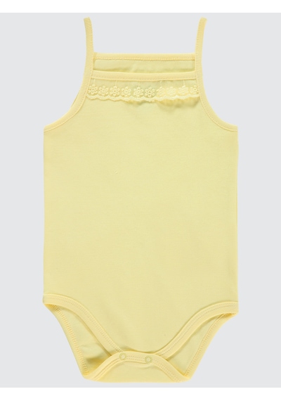 Civil Baby Kız Bebek Çıtçıtlı Badi 2-3 Yaş Sarı