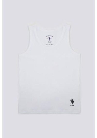 U.S. Polo Assn. U.s Polo Erkek Çocuk 2'li Takım Atlet Beyaz