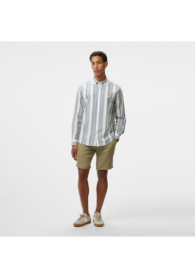 Nautica Erkek Yeşil Classic Fit Çizgili Gömlek Çizgili W55400t Yeşil