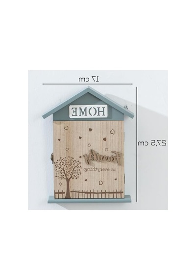 Duvara Asılabilen Dekoratif Anahtarlık Kabini 17x27,5 Cm Kullanışlı Tasarım