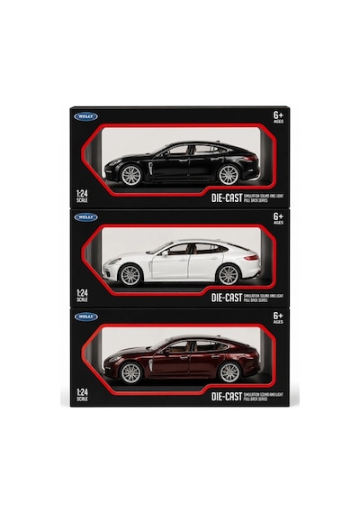 Porsche Panamera 1/24 Metal Gövdeli Sesli Işıklı Model Araba Çek Bırak 1 Adet