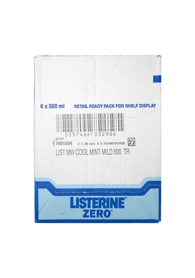 Listerine Ağız Bakım Suyu 500 Ml Cool Mint Hafif Tat 12'li Paket