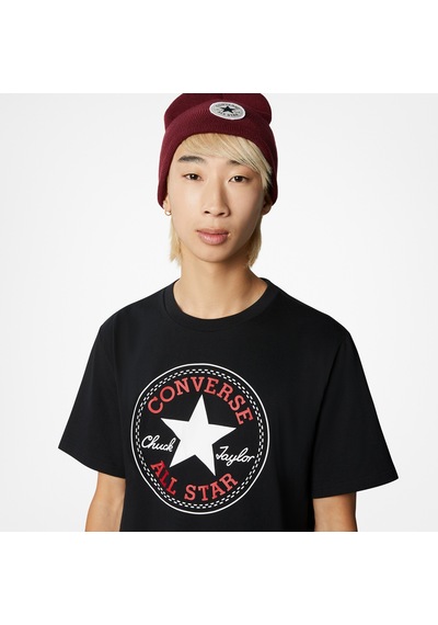 Converse Go-to All Star Patch Logo Unisex Siyah T-shirt