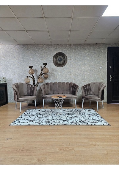 Zafir Papatya Çay Seti Koltuk Takımı Beyaz Boyalı Sivriltme Ayak, Balkon, Salon, Ofis, Cafe Koltuk Takımı Kahverengi Zafir Papatya Çay Seti Koltuk Takımı Beyaz Boyalı Sivriltme Ayak, Balkon, Salon, Ofis, Cafe Koltuk Takımı Kahverengi