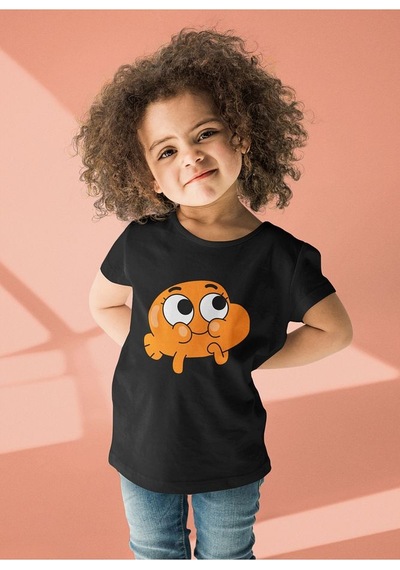 Sevbano Darwin Watterson Baskılı Unisex Gumball Çizgi Film Çocuk Tişört Siyah Sevbano Darwin Watterson Baskılı Unisex Gumball Çizgi Film Çocuk Tişört Siyah