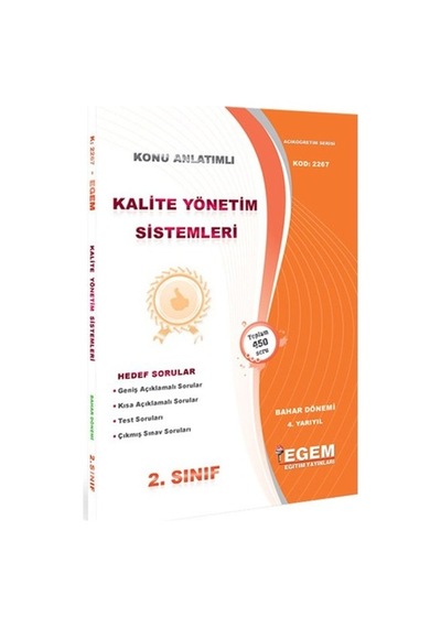 Egem Aöf Kalite Yönetim Sistemleri Konu Soru