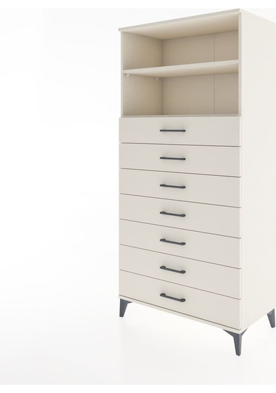 Hyperion Dolap 2 Raflı 7 Çekmeceli 88x44x182 Aytaşı-aytaşı Aytaşı