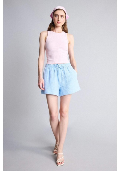 Defacto Slım Fıt Halter Yaka Fitilli Açık Pembe Atlet A8859ax26smpn343 Pembe-pn343