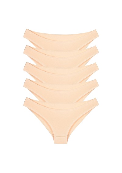 Sensu Kadın Günlük Pamuklu Külot Ten Bikini Model 5'li Paket Kts1058 Bej Sensu Kadın Günlük Pamuklu Külot Ten Bikini Model 5'li Paket Kts1058 Bej