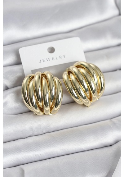 Buğz Pirinç Gold Renk Vintage Kadın Küpe Diğer 52470512